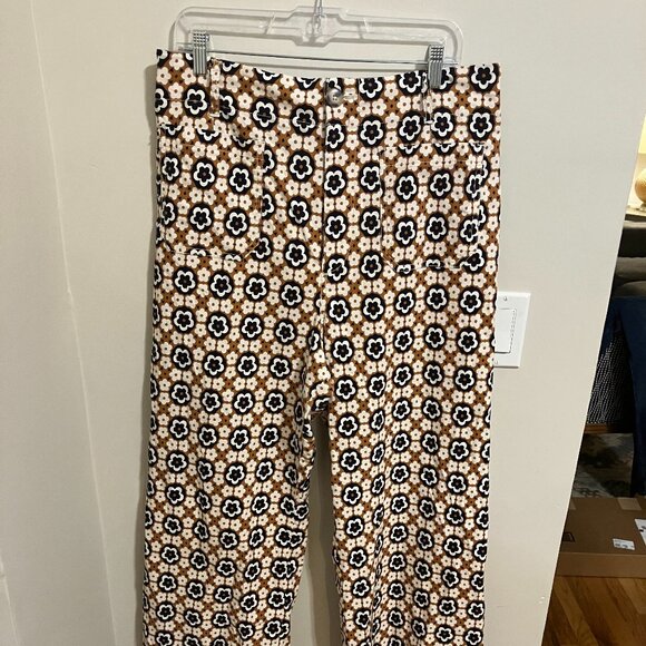 Geometric Black, Brown and White Maeve Colette Pant in 33T - Picture 1 of 3
